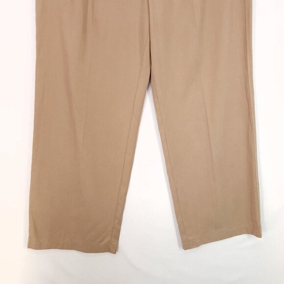 Everlane The Draper Pleated Pant Size 8 High Rise Wide Leg Beige 30" inseam - Picture 12 of 15